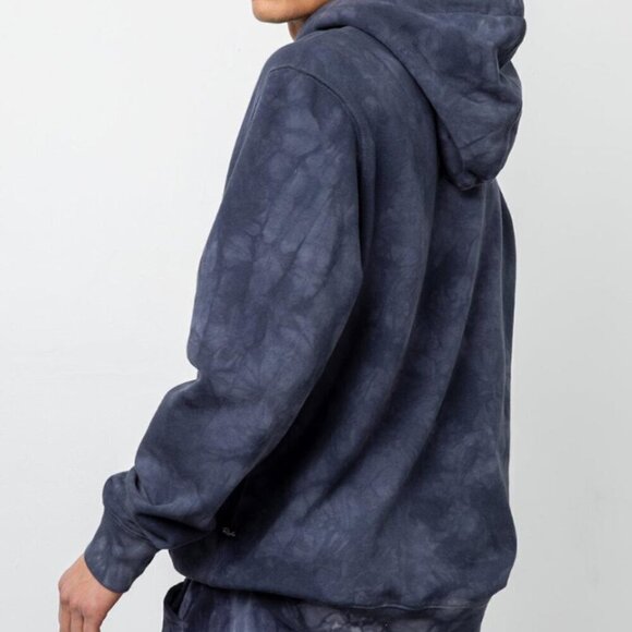 RAILS Fulton Hoodie Mens Blue Extra Large Pullover Midnight Tie Dye Sweater - Picture 4 of 4